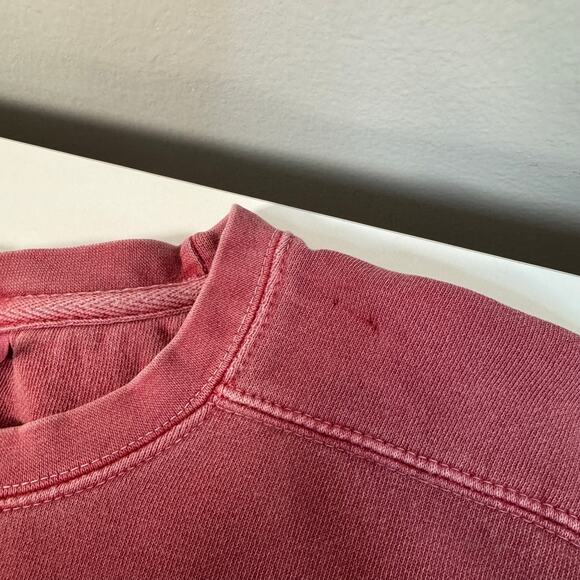 Delta Zeta Sweatshirt Comfort Colors Size Large Washed Red Pink Crewneck - Picture 12 of 12